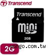 Transcend 創見 Mini SD 記憶卡 2GB